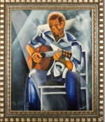 Blues-Guitarist-with-Stagelights -30x37